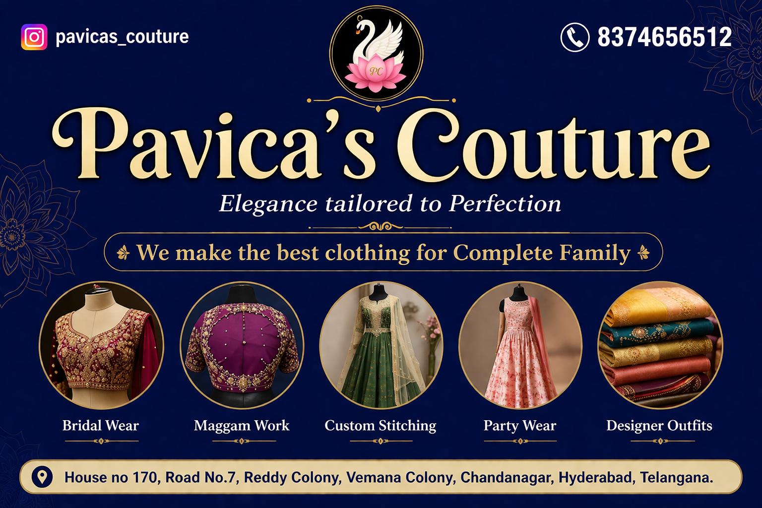 Pavica’s Couture boutique in hyderabad